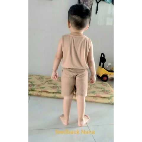 Bộ 3 lỗ cho bé 12 - 28ky chất thun lạnh Minky Mom  / Đồ bộ bé trai bé gái