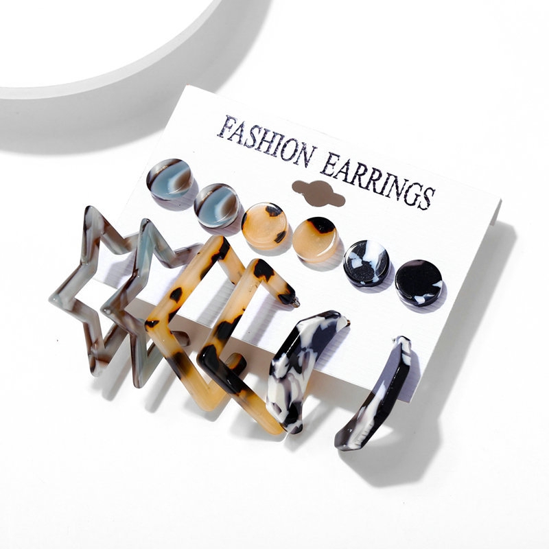 6 pair/set vintage elegant Women Earrings Sets/ Tassel Imitation Pearl Earrings pendant/ multiple styles Pendant Earrings Set