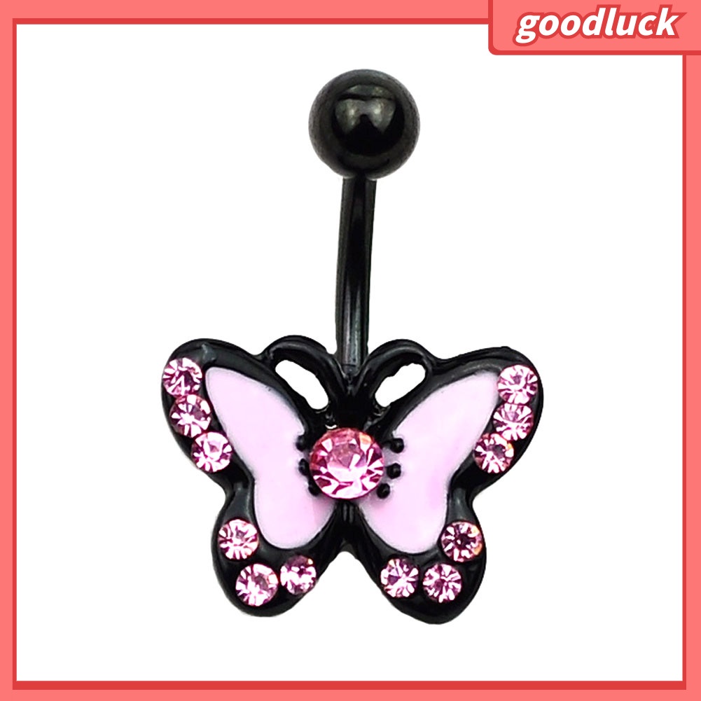 Khuyên Rốn Hình Bướm Đính Đá Xinh Xắn