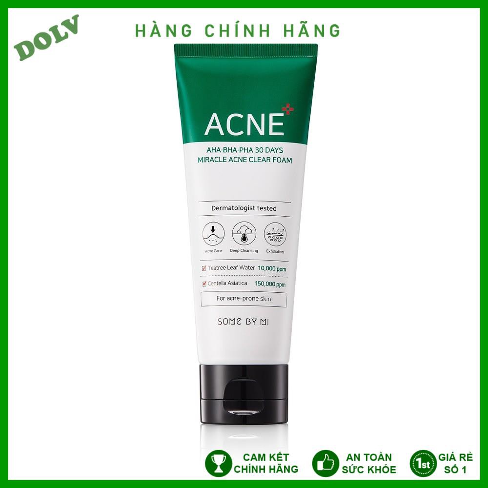 Sữa Rửa Mặt Ngừa Mụn Some By Mi AHA-BHA-PHA 30 Days Miracel Acne 100ml