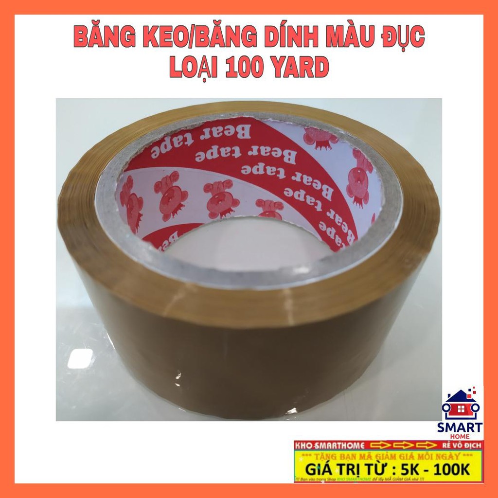 [FREESHIP 50K, 100Y] BĂNG KEO ĐỤC, BĂNG DÍNH ĐỤC, LOẠI 100 YARD