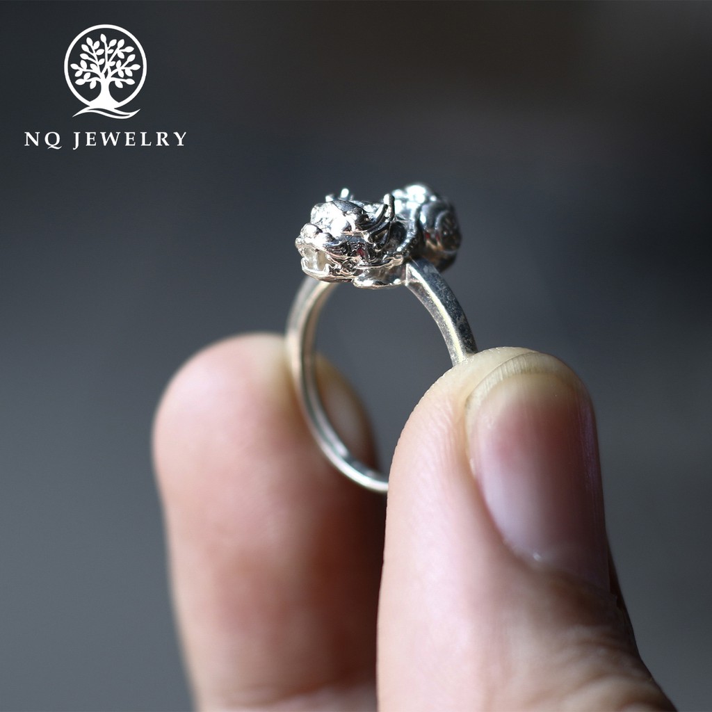 Nhẫn bạc nữ tỳ hưu bạc ni16 - NQ Jewelry