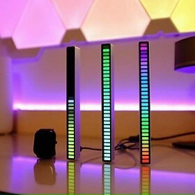 Thanh Đèn LED RGB - Cảm Ứng Theo Nhạc, Sạc Pin - Bảo Hành 6 Tháng