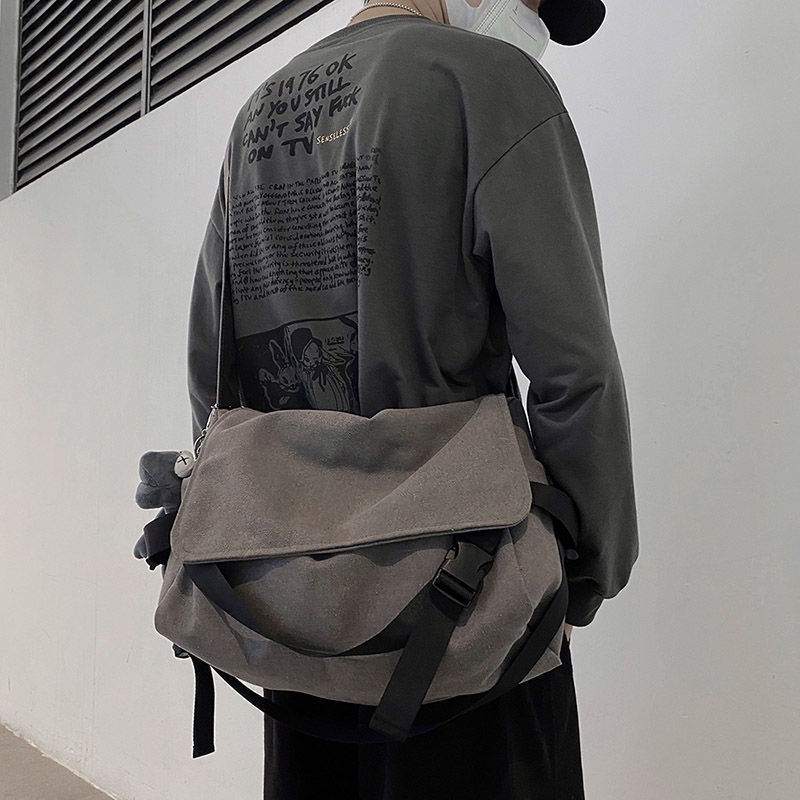 Túi tote đeo chéo nam nữ vải canvas phong cách ulzzang unisex giá rẻ đi học đi chơi - XUONGMAITNT | BigBuy360 - bigbuy360.vn