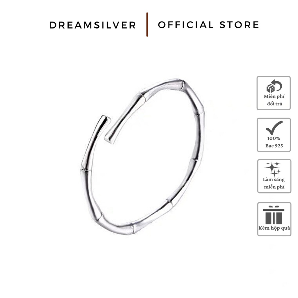 Nhẫn Bạc Dreamsilver Cành Trúc Freesize NT015
