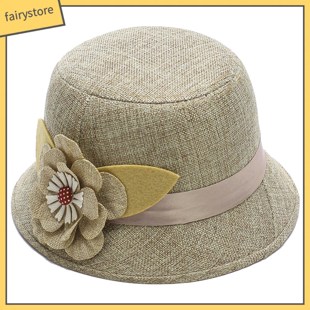 Mũ Rộng Vành Màu Trơn Thanh Lịch Cho Nữ