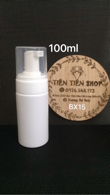 Chai nhựa ấn tạo bọt 100ml