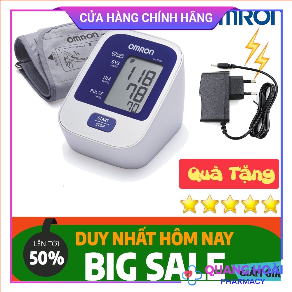 Máy Đo Huyết Áp Omron Hem 8712 + Tặng Adapter Trị Giá 200k