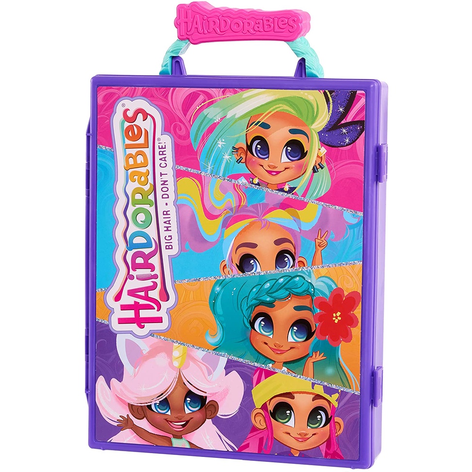 Đồ chơi hộp đựng đồ làm tóc chuyên nghiệp của bé Just Play Hairdorables Storage Case