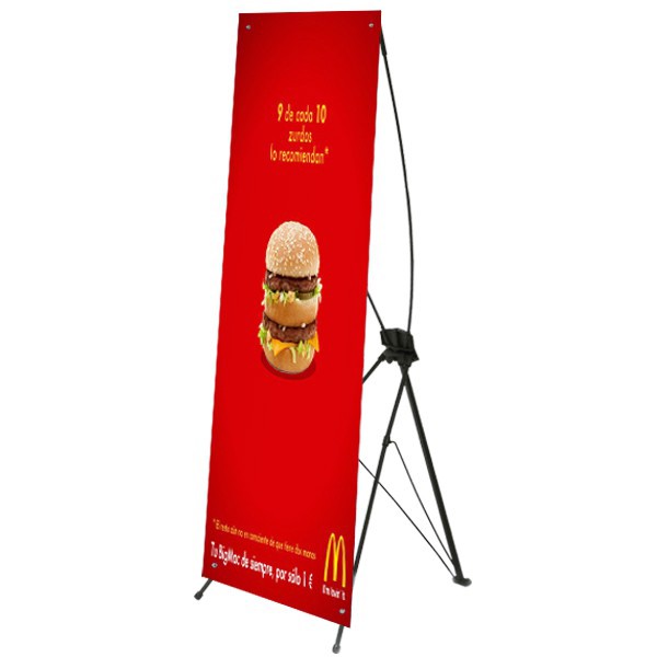 Standee Chữ X treo banner quảng cáo 60x160cm loại thường