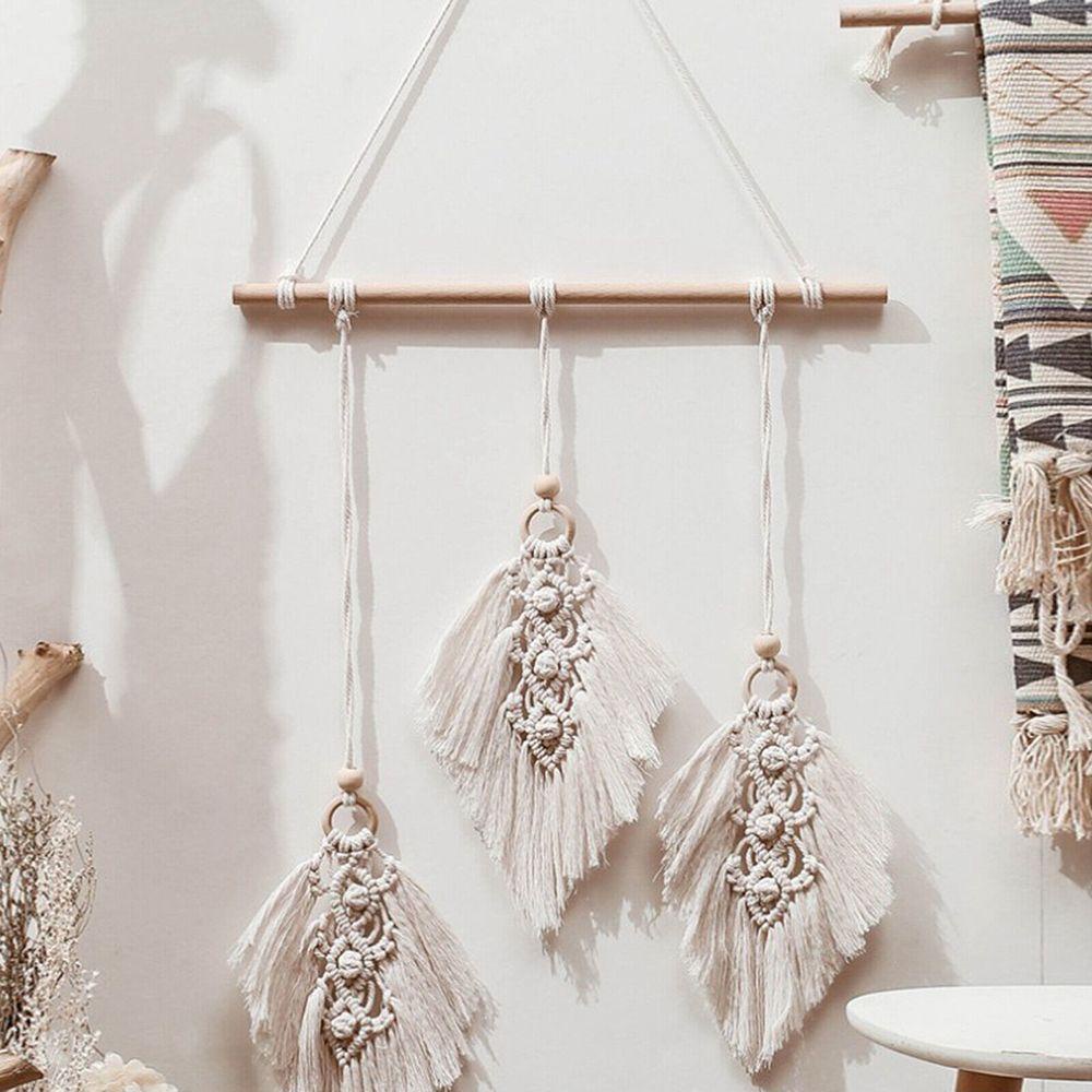 KUNHEV Phụ Kiện Treo Tường Trang Trí Tiệc Cưới Bằng Gỗ Phong Cách Boho