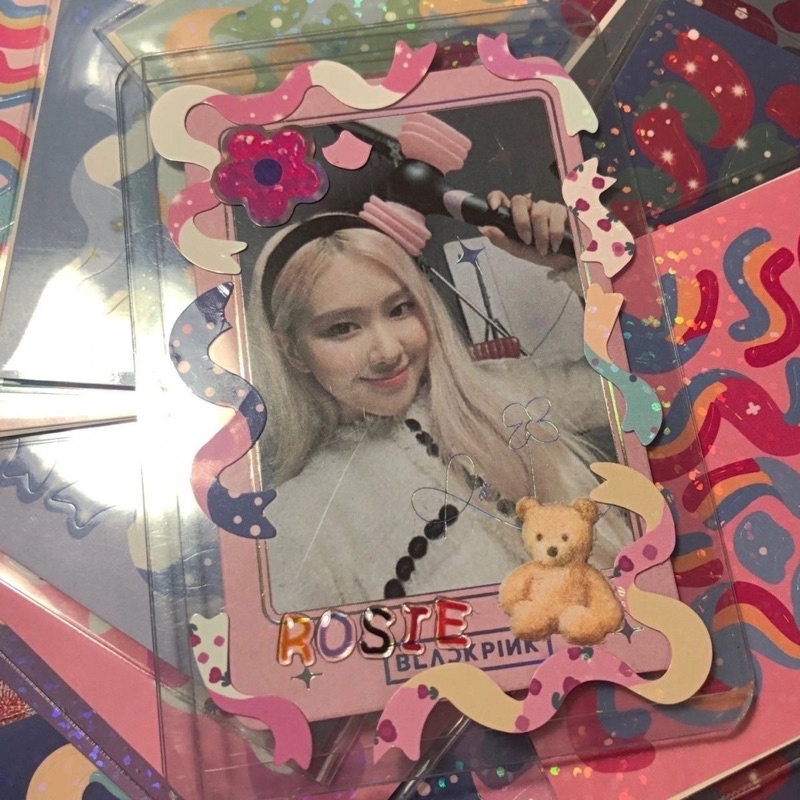 Sticker duy băng trang trí lấp lánh