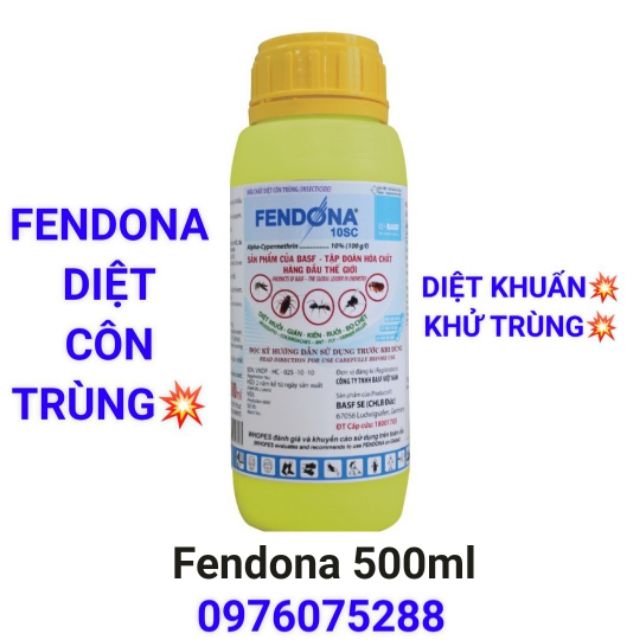 (Tặng bình xịt+ 5keo dính chuột) 2 chai Thuốc diệt côn trùng tổng hợp Fendona 10SC 50ml