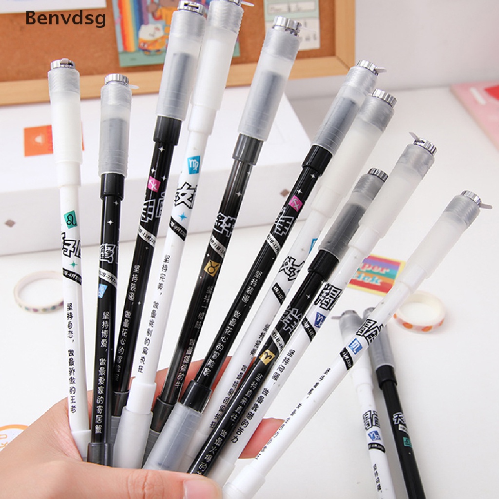 Bút Mực Gel Có Đèn Led 12 Cung Hoàng Đạo Dễ Thương