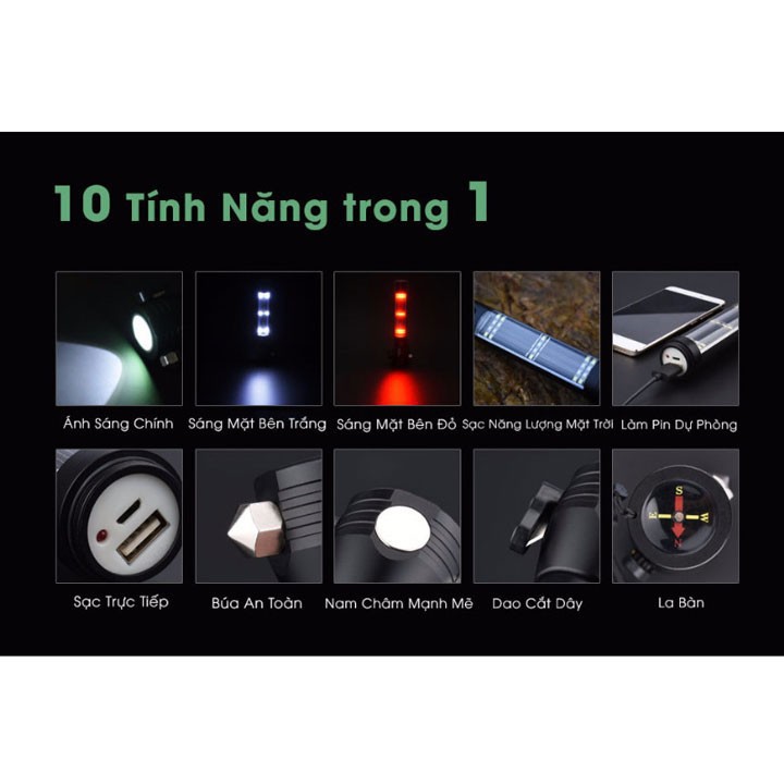 Đèn Pin Police 11 Chức Năng Siêu Sáng