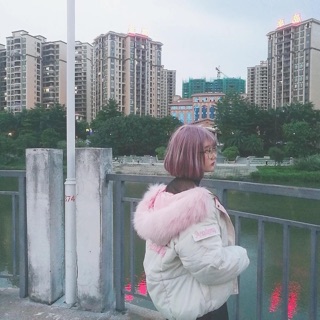 Áo phao mũ lông dáng ngắn