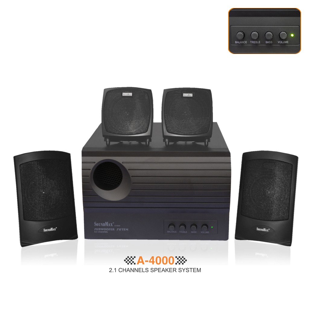 Loa Vi Tính SoundMax A-4000/4.1 60W - Hàng Chính Hãng