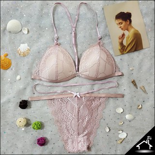 Bộ đồ lót sexy by Nhà Sò ren nude dây chữ y quần dây NS065