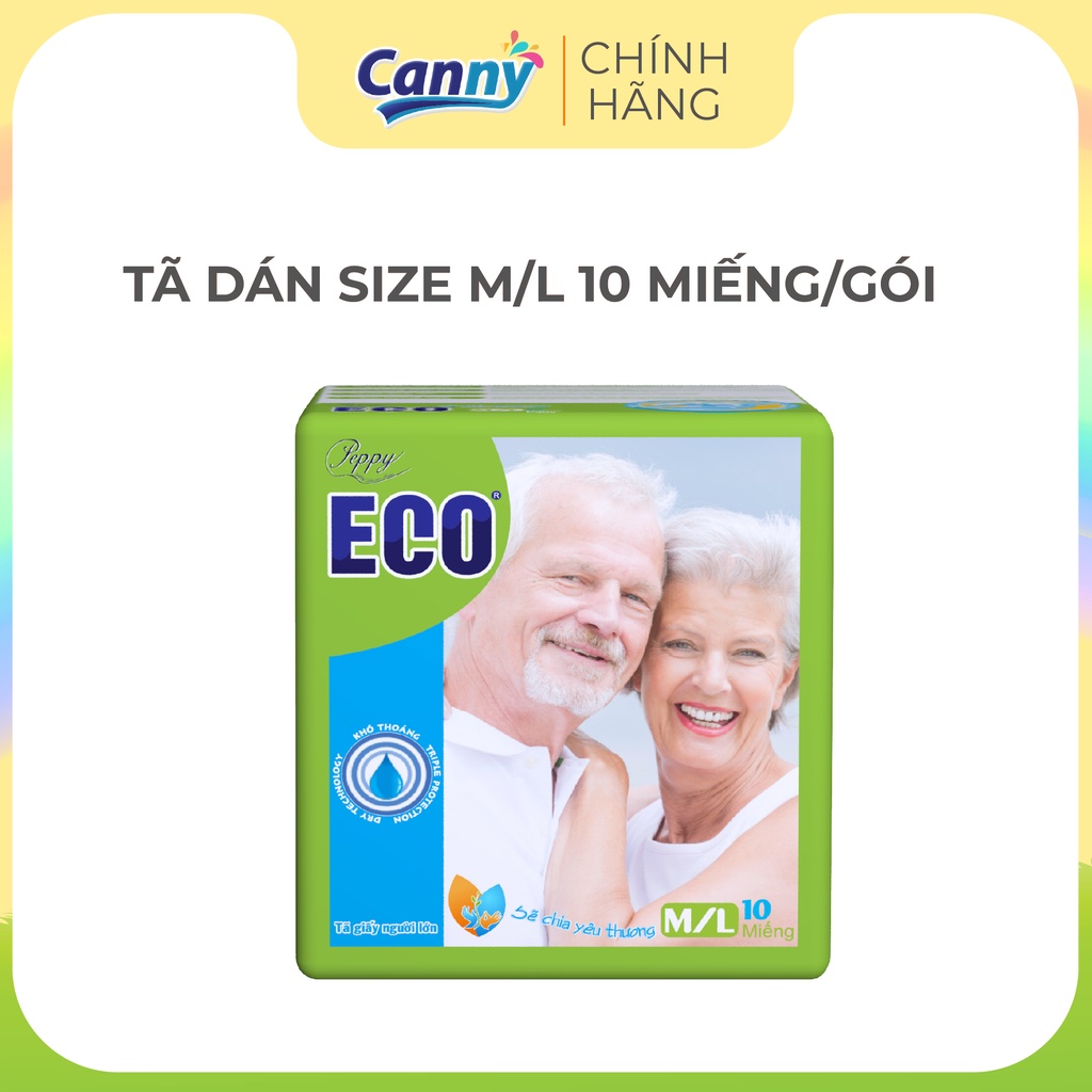 [HOT] Tã dán người lớn Peppy ECO siêu thấm size ML