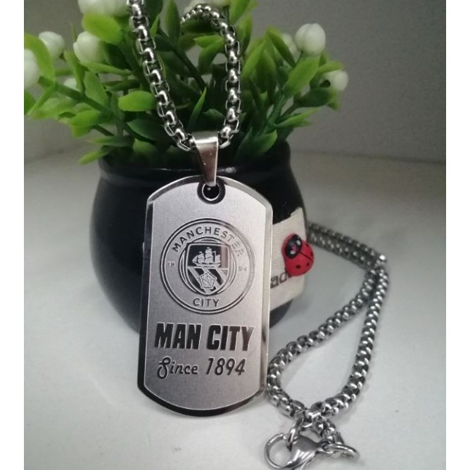 Vòng cổ inox không gỉ Man City