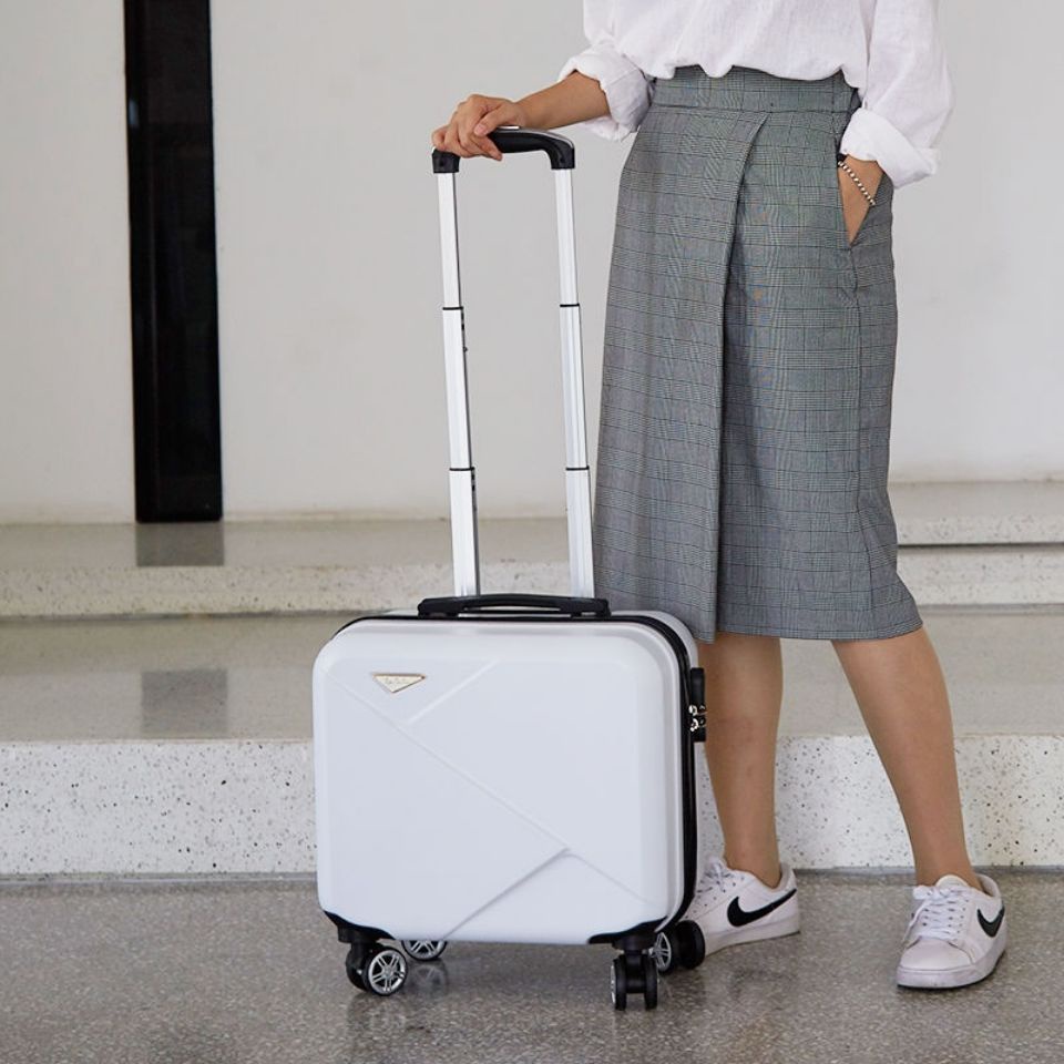Va li kéo du lịch kích thước 18 inch 16 inch bằng da phong cách Hàn Quốc thông dụng dành cho nam và nữ