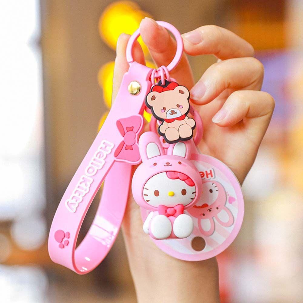 Móc Khóa Nhựa PVC Hình Kuromi My Melody Pompom Purin Kuromi Kitty