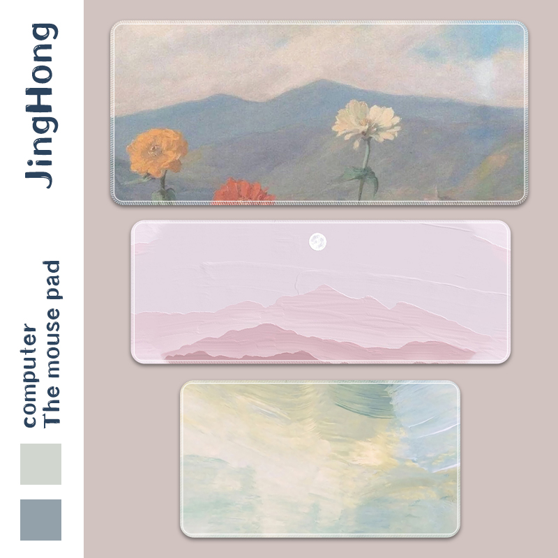 Tấm Lót Chuột Đế Cao Su Chống Trượt In Họa Tiết Hoạt Hình Độc Đáo