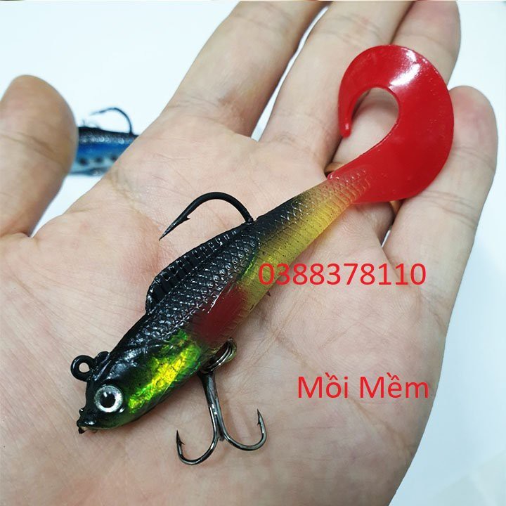 Mồi Cá Mềm Câu Lure, Mồi Giả Câu Cá Cao Cấp - MS1