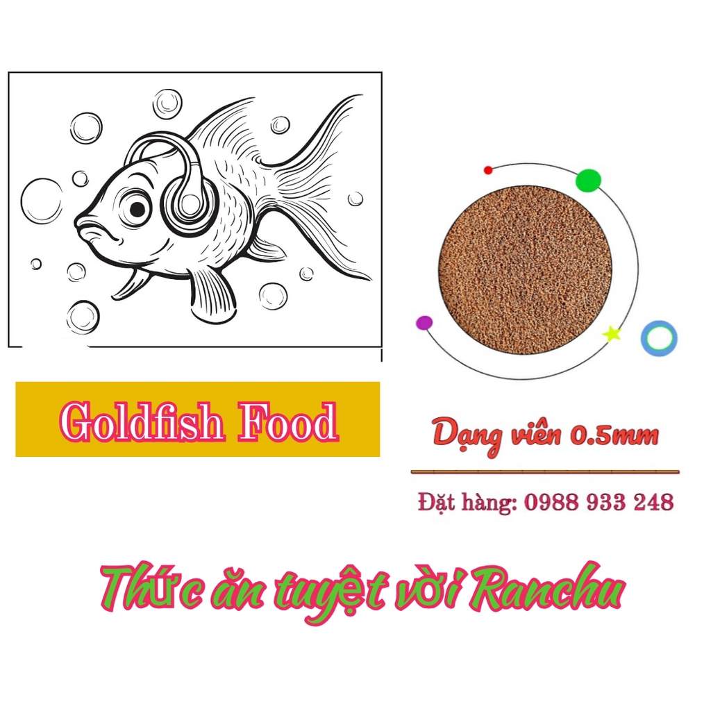 1Kg Cám GOLDFISH HOUSE FOOD cho cá Vàng, Koi