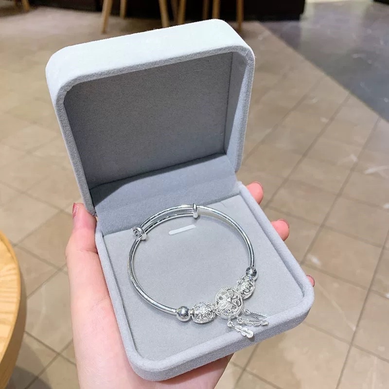 Lắc tay bạc nữ 925, vòng tay nữ bạc nhã nhặn, cá tính SUNF02 | BigBuy360 - bigbuy360.vn