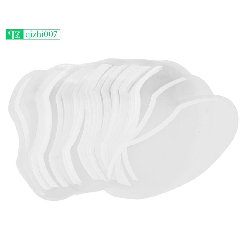 Set 50 tấm che mặt hỗ trợ cắt tóc bằng nhựa trong suốt dùng một lần tiện dụng cho tiệm salon