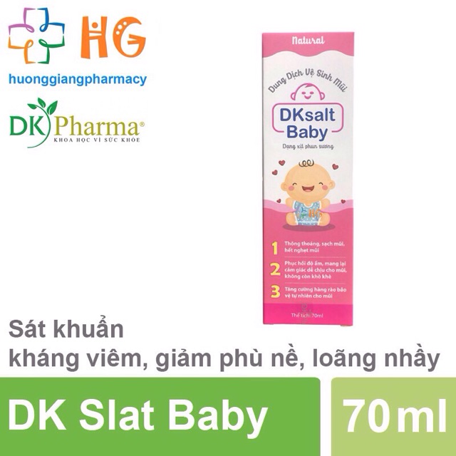 Dung dịch vệ sinh mũi Dk Salt Baby (Chai 70ml)