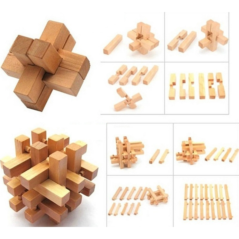 Bộ Xếp Hình 3d Bằng Gỗ Cho Bé