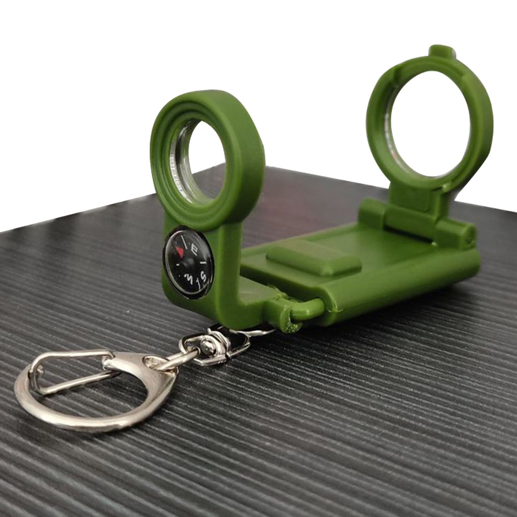 [ff86]Keyring Monocular Collaspble Keychain Telescope Toy Foldable Key Ring Telescope Pendant