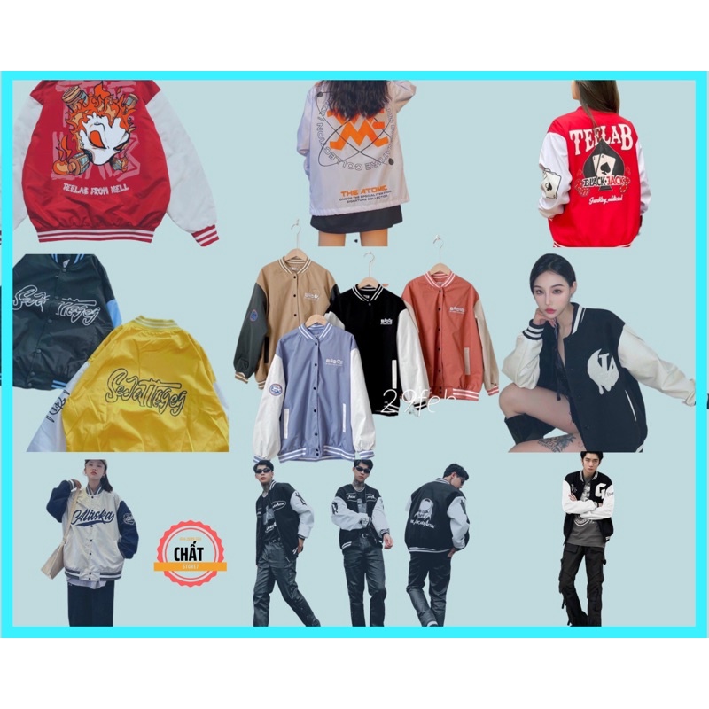 Áo khoác dù tuổi teen Bomber 2 lớp lót dù, vải cao cấp