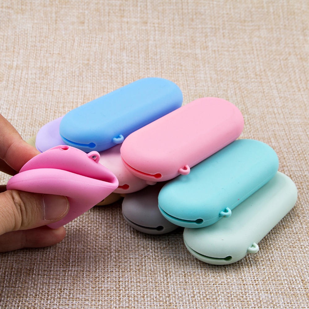 Bộ Ống Hút Silicone Gấp Gọn Tái Sử Dụng Được Kèm Hộp Đựng