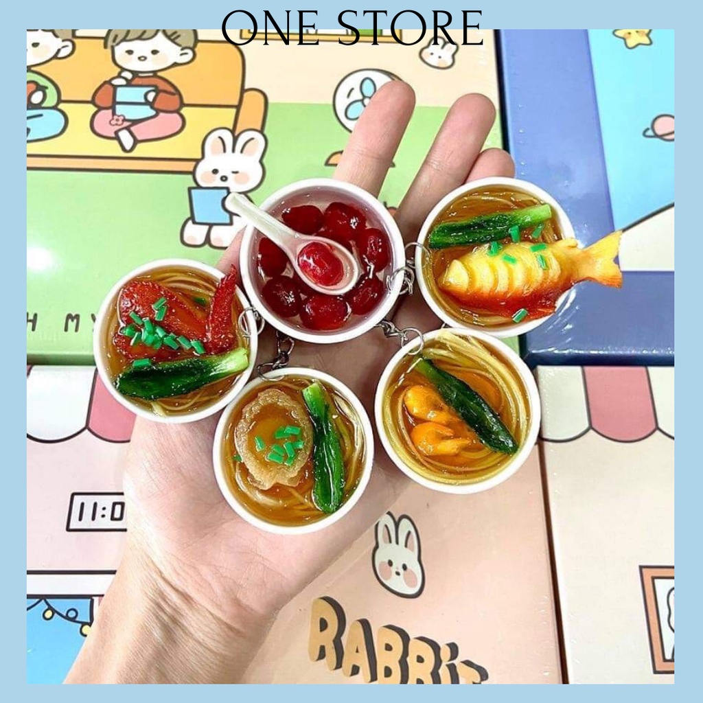 Móc khóa mô hình đồ ăn dễ thương, cute nhiều hình dáng, chắc chắn