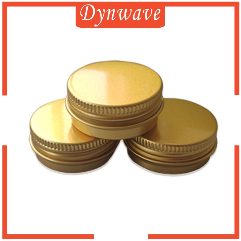 [DYNWAVE] 24Pcs 15ml Tin Cans Screw Lid Round Aluminum Case Containers Versatile Uses