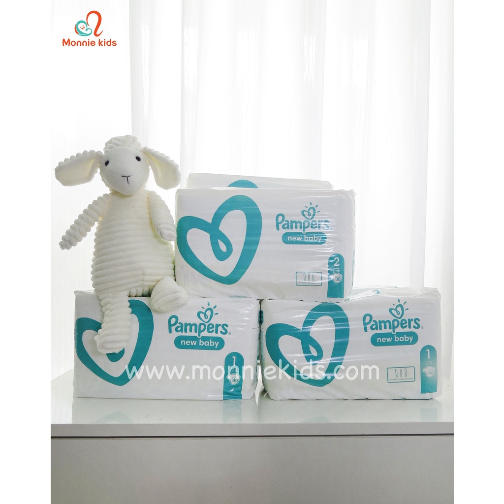 Bỉm PAMPERS UK BABY DRY Cho Bé Số 1-40m/Số 2-38/ Số 3-36