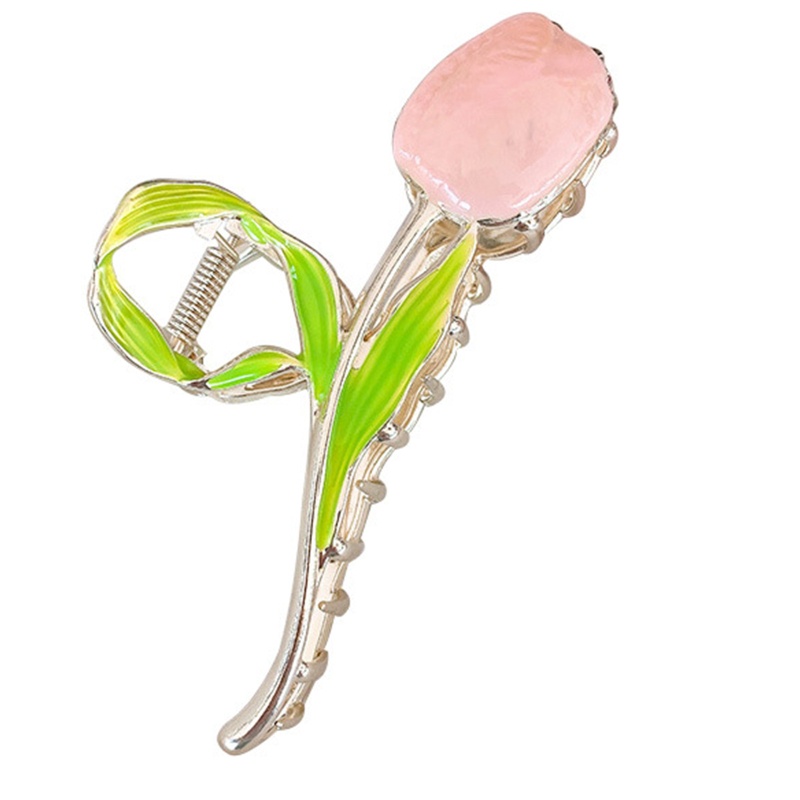 Kẹp Tóc Trang Trí Hình Hoa Tulip Cho Nữ