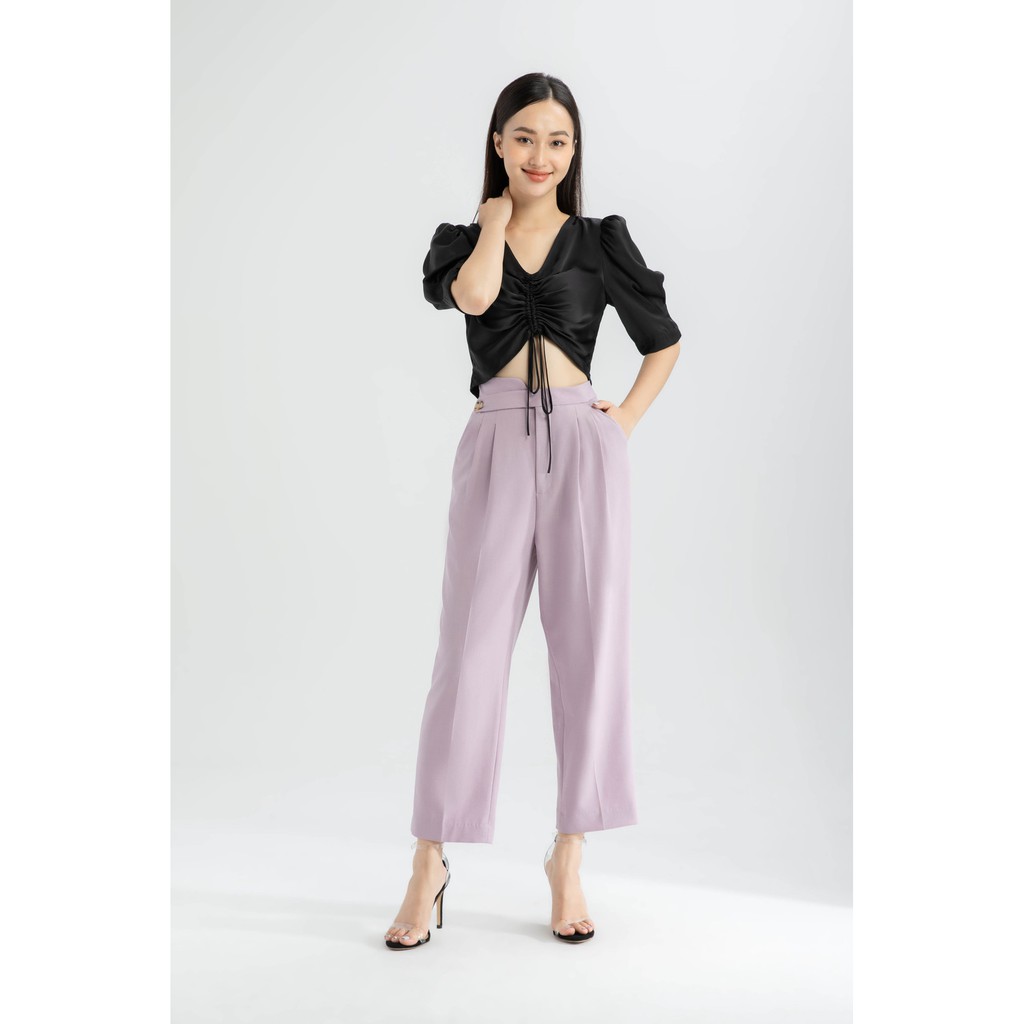 Quần Baggy cạp chéo nữ IVY moda MS 22B8570