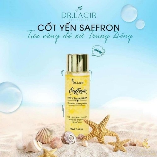 Toner Cốt Yến Safron Drlacir Chai 100ml,Cân bằng độ ẩm trên da,Giúp co nhỏ lỗ chân lông,Giúp làm sạch sâu cặn bã | BigBuy360 - bigbuy360.vn
