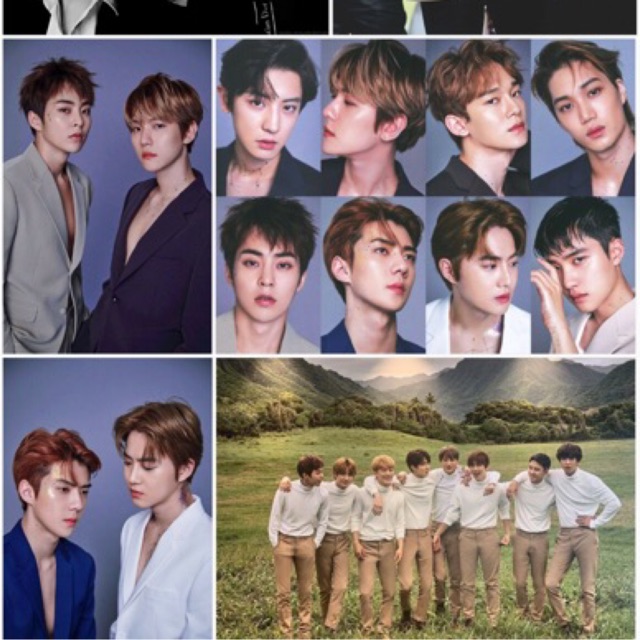 Poster khổ A4-A5-A6 EXO - SuHo-BaekHyun-ChanYeol-DO-Kai-SeHun-XiuMin-Lay-Chen tự do chọn mẫu ( Mua 2 tặng 1 )