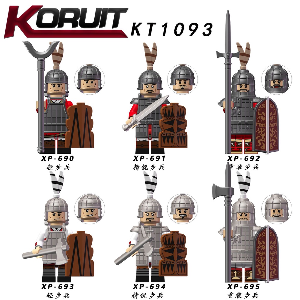 Bộ Đồ Chơi Lắp Ráp Binh Lính Thời Trung Cổ Cho Bé