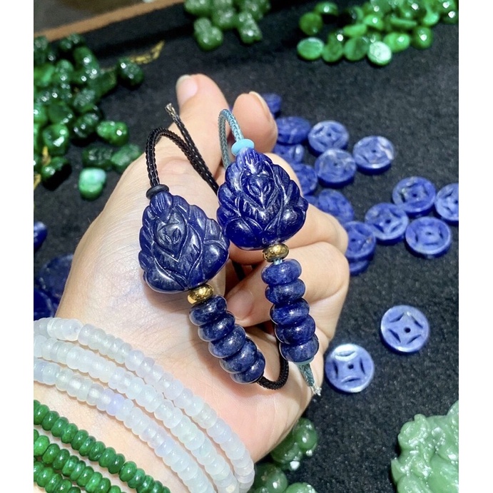 Vòng đeo tay dây cáp hồ ly chúa 9 đuôi đá lapit