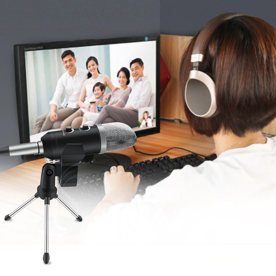 [Chính hãng] Micro USB Glosrik GL750 (chỉ kết nối với máy tính) - Mic thu âm, livestream, chat voice đa năng