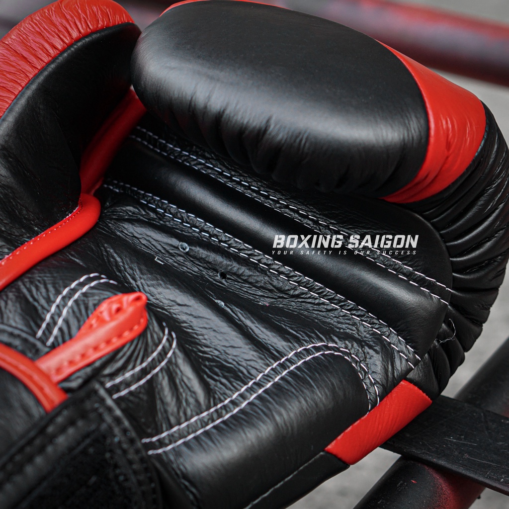 Găng tay Boxing Muay Thai Twins BGVL-13 X-Patterm - Black/Red