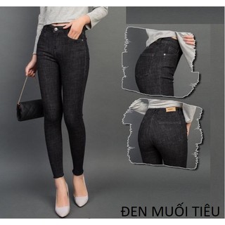 Quần jean nữ lưng cao nhiều màu chất co giãn đẹp