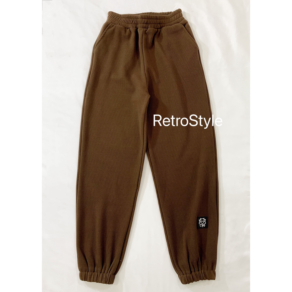 Quần Jogger Basic Chất Len Tăm 2434