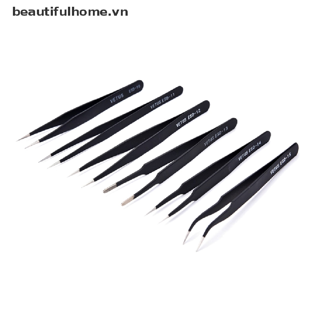 Bộ 6 Nhíp Inox Chống Tĩnh Điện Chất Lượng Cao